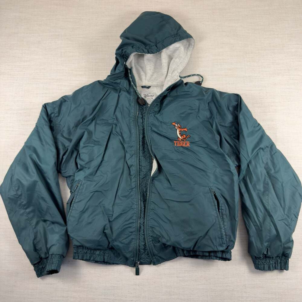 Disney‎ Store Vintage Tigger Hooded Windbreaker Jacket Size Medium